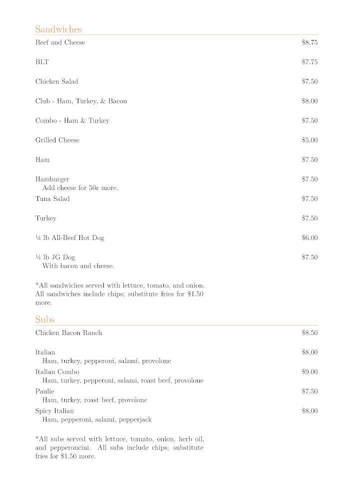 Amazing Grace Menu image 3